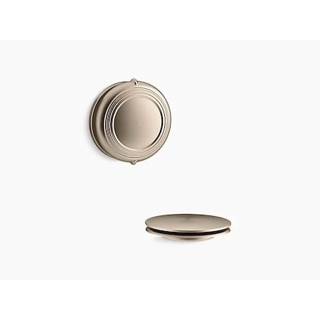 Kohler Pureflo Traditional Rotary-Turn Bath Drain Trim K-T37393-BV